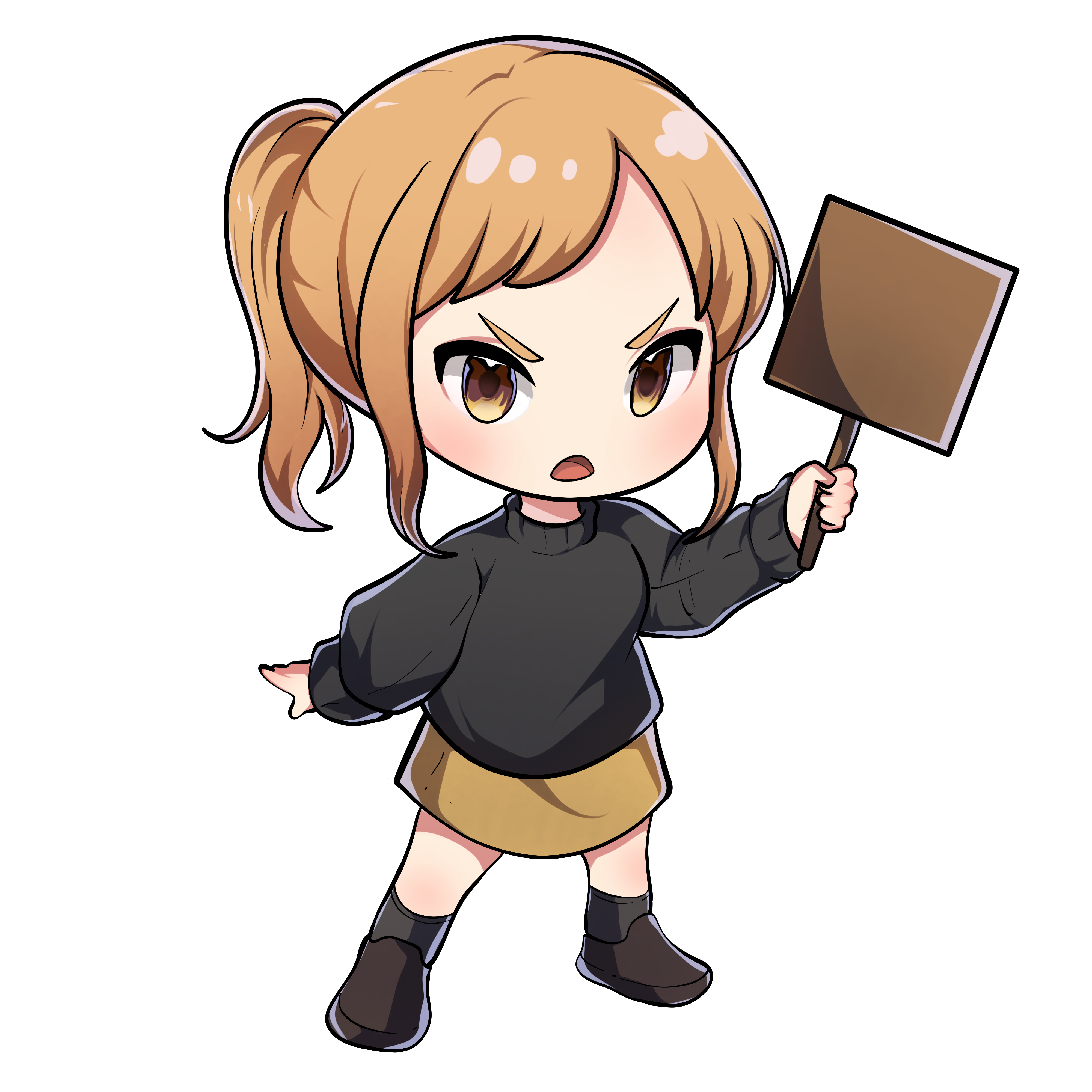 Elle — protest pose